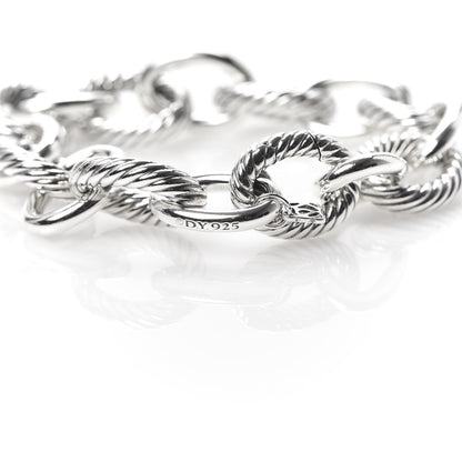 David Yurman Sterling Silver 17mm Extra Large Oval Link Bracelet 4 of 5