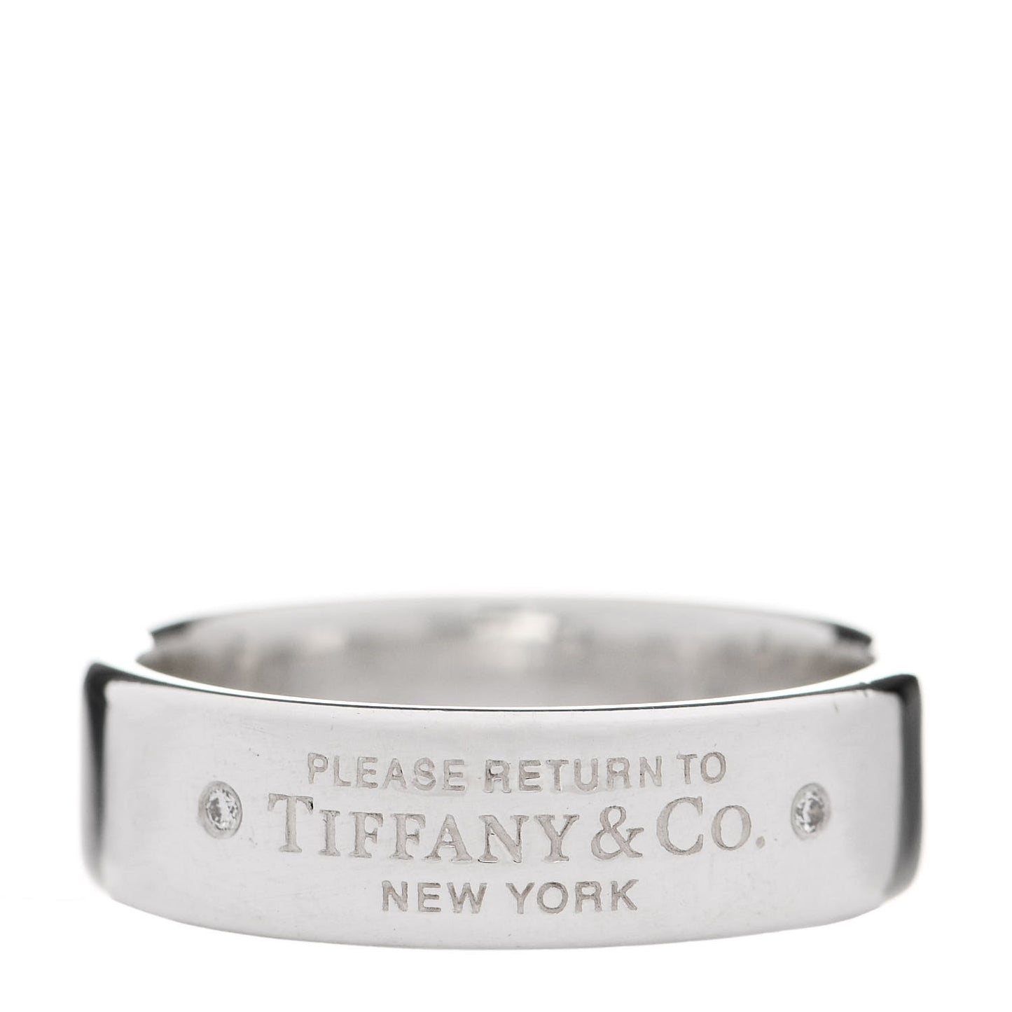 Sterling Silver Diamond Return to Tiffany Narrow Ring 59 8.75
