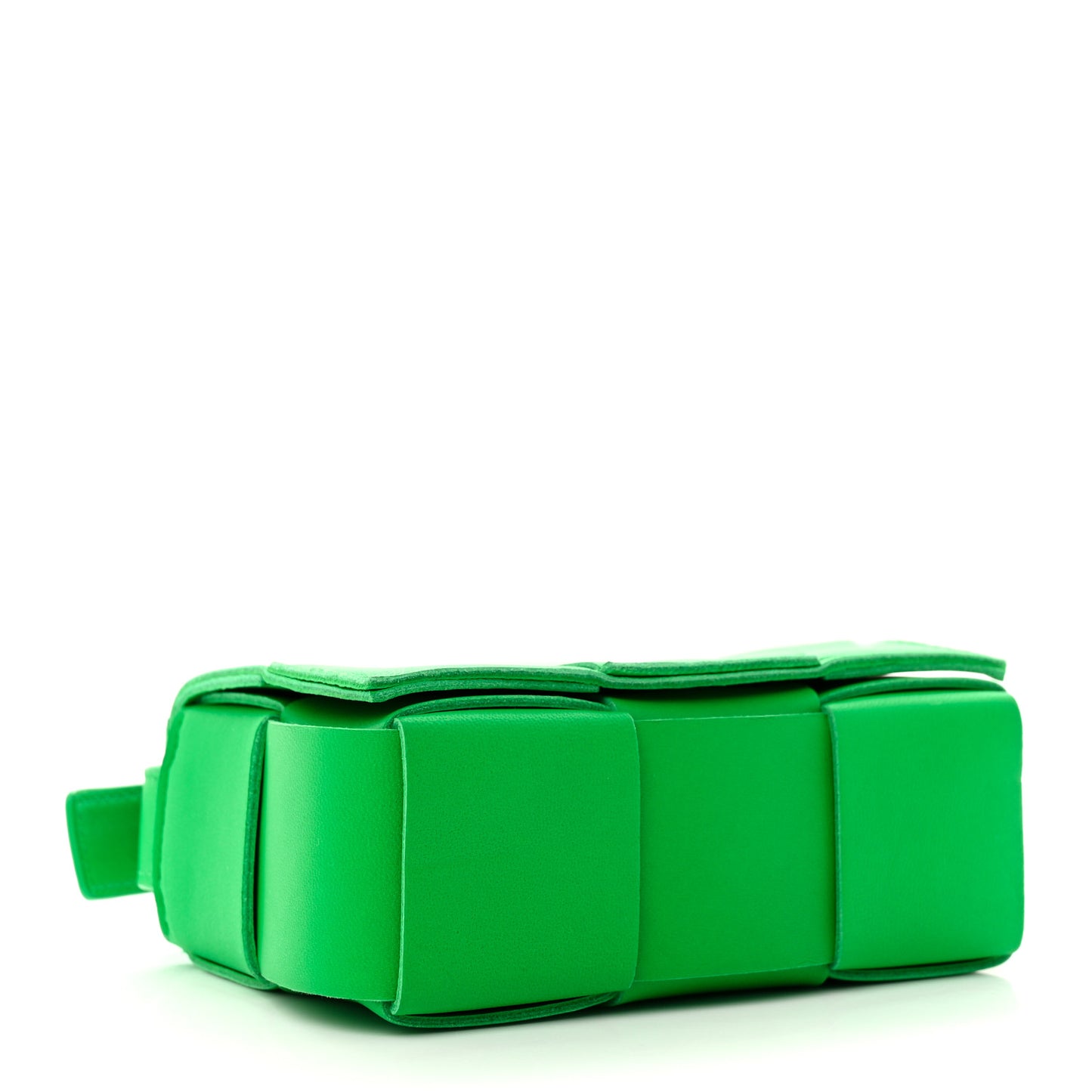 Lambskin Maxi Intrecciato Extra Mini Cassette Crossbody Bag Parakeet