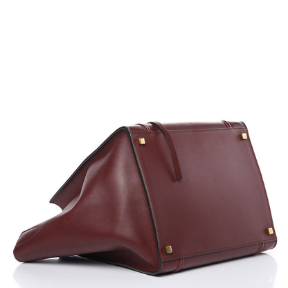 Celine Natural Calfskin Medium Phantom Luggage Burgundy 4 of 16