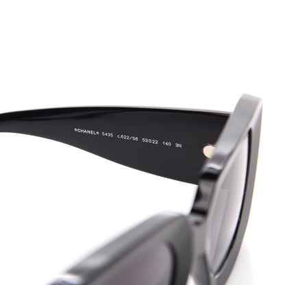 Chanel Acetate Rectangle Sunglasses 5435 Black 5 of 7
