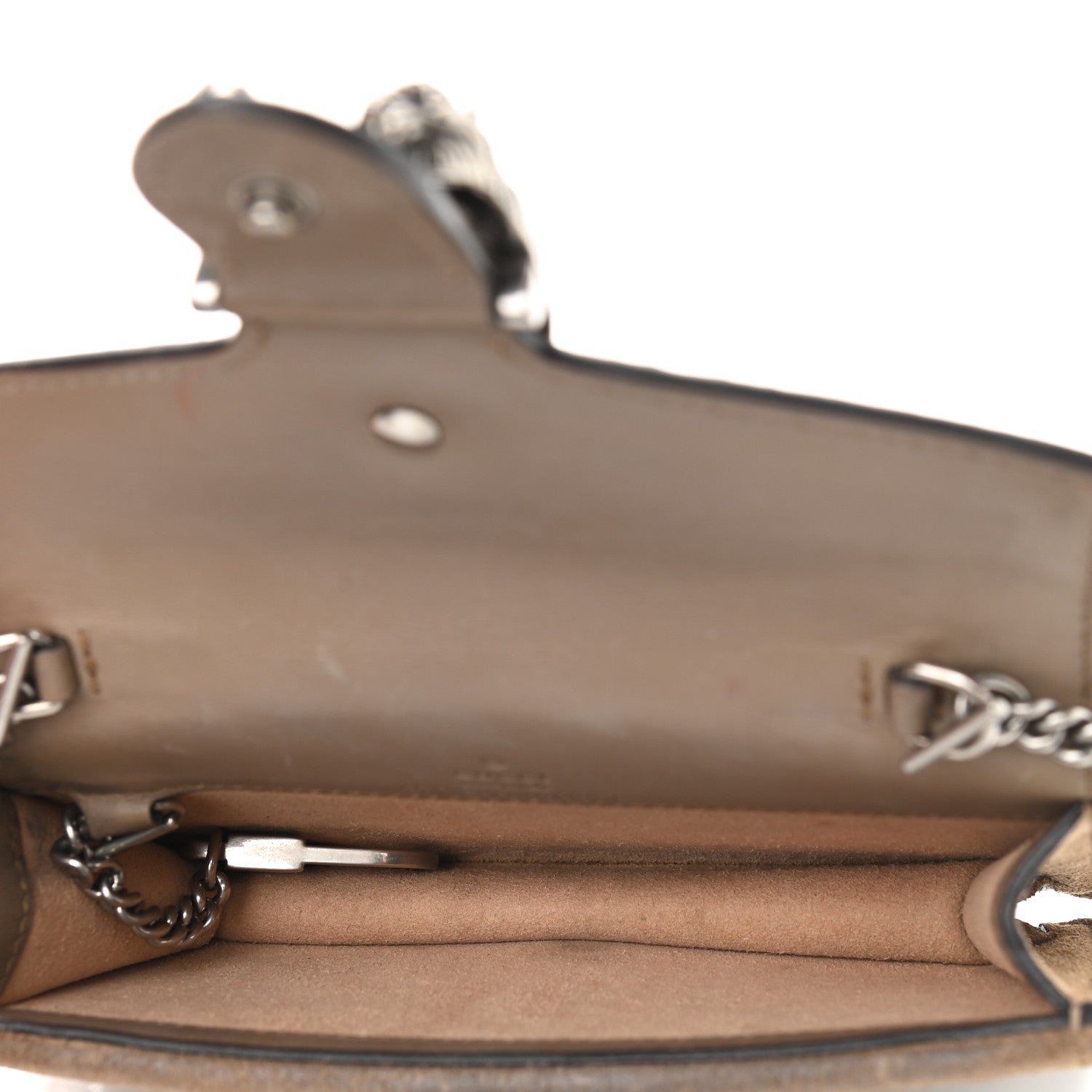Gucci GG Supreme Monogram Super Mini Dionysus Shoulder Bag Taupe 5 of 11
