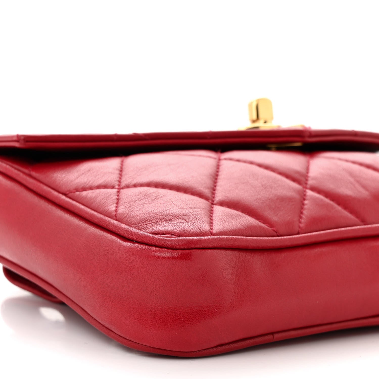 Chanel Lambskin Quilted Flap Waist Belt Bag 75 30 75 30 Red 9 of 11
