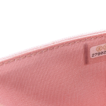 Chanel Iridescent Caviar Quilted Wallet on Chain WOC Rose Pink 8 of 12