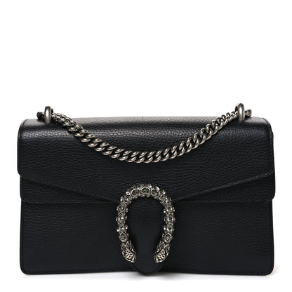 Gucci Pebbled Calfskin Small Dionysus Shoulder Bag Black 1 of 11