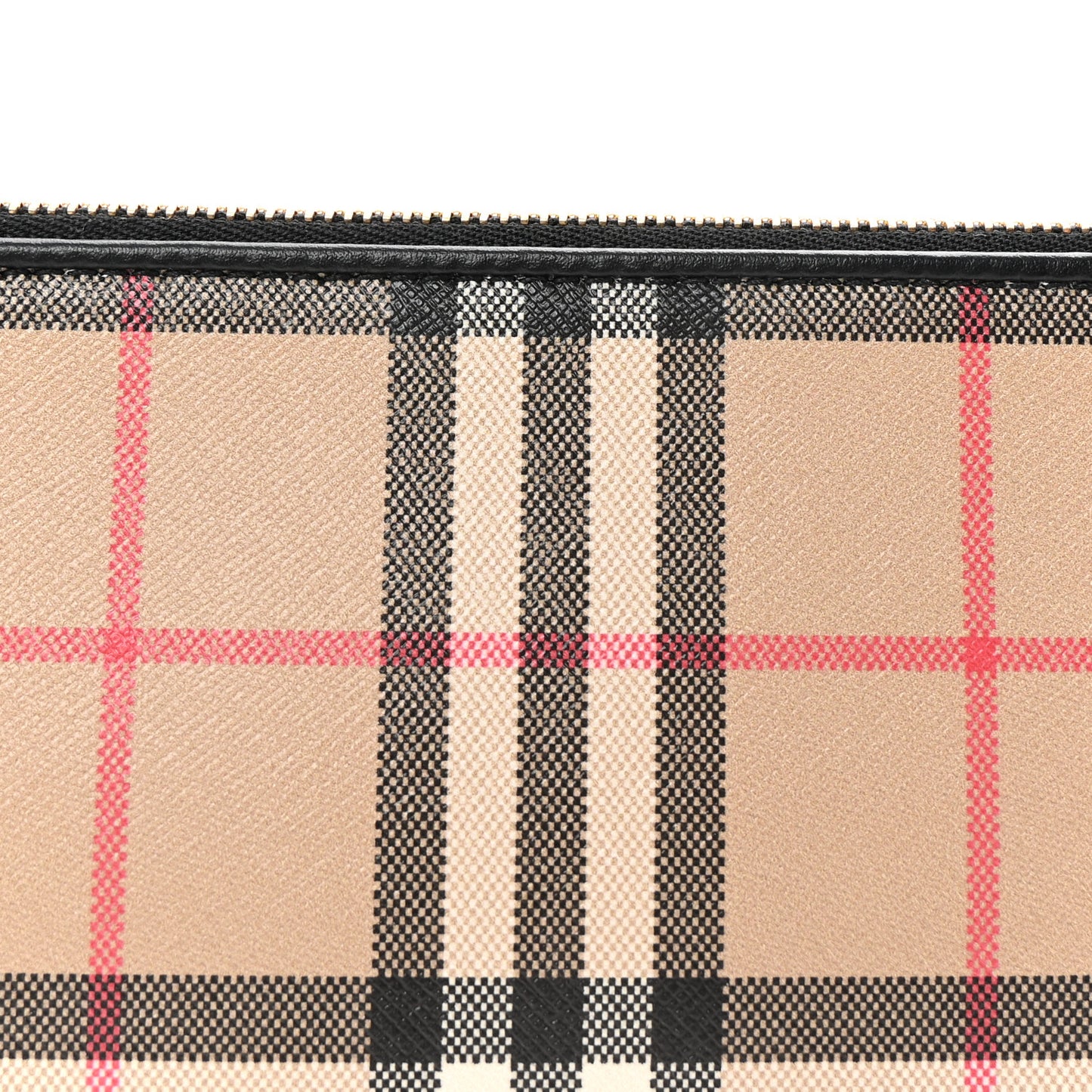 Vintage Check Calfskin Olympia Slim Pouch Archive Beige