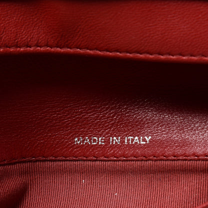 Chanel Lambskin Quilted Yen Wallet Red 7 of 17