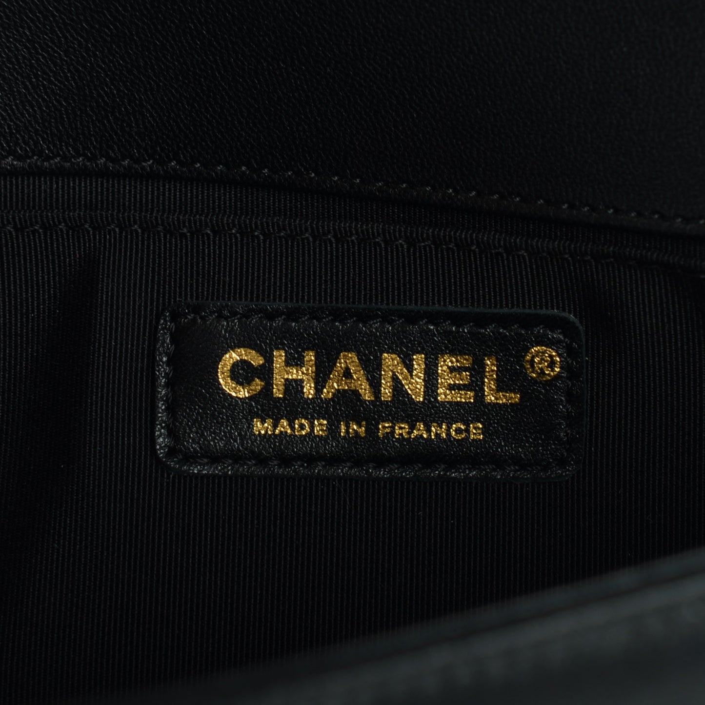 Lambskin Quilted Medium Boy Flap Black