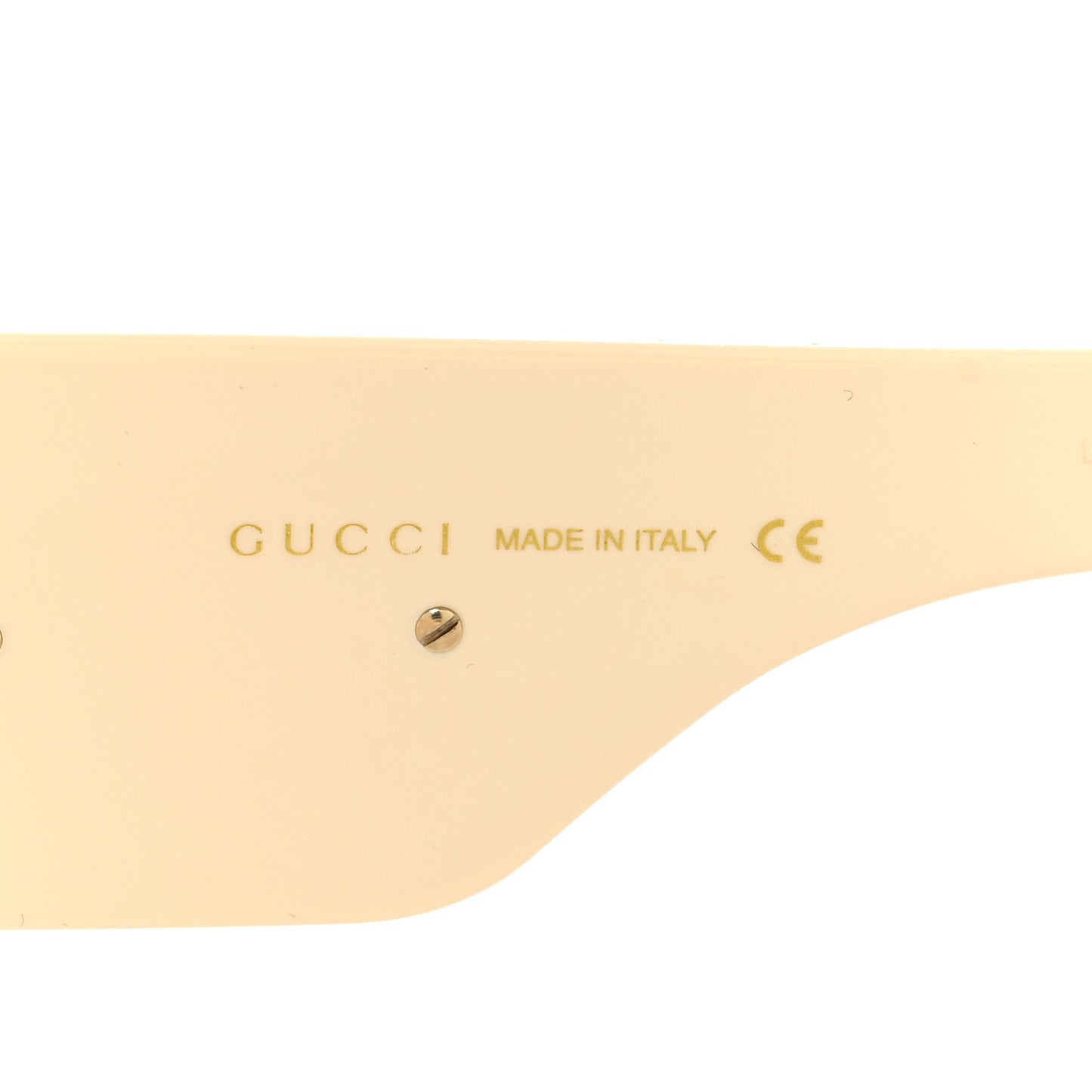 Acetate Crystal Oversize Hollywood Forever Sunglasses GG0144S Ivory