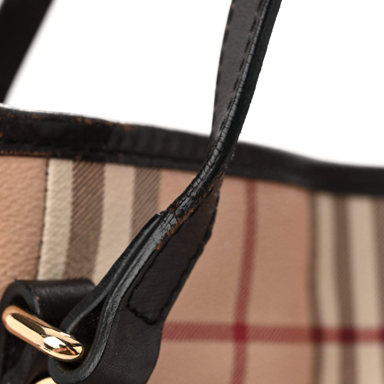 Burberry Haymarket Check Small Canterbury Tote Black 11 of 11