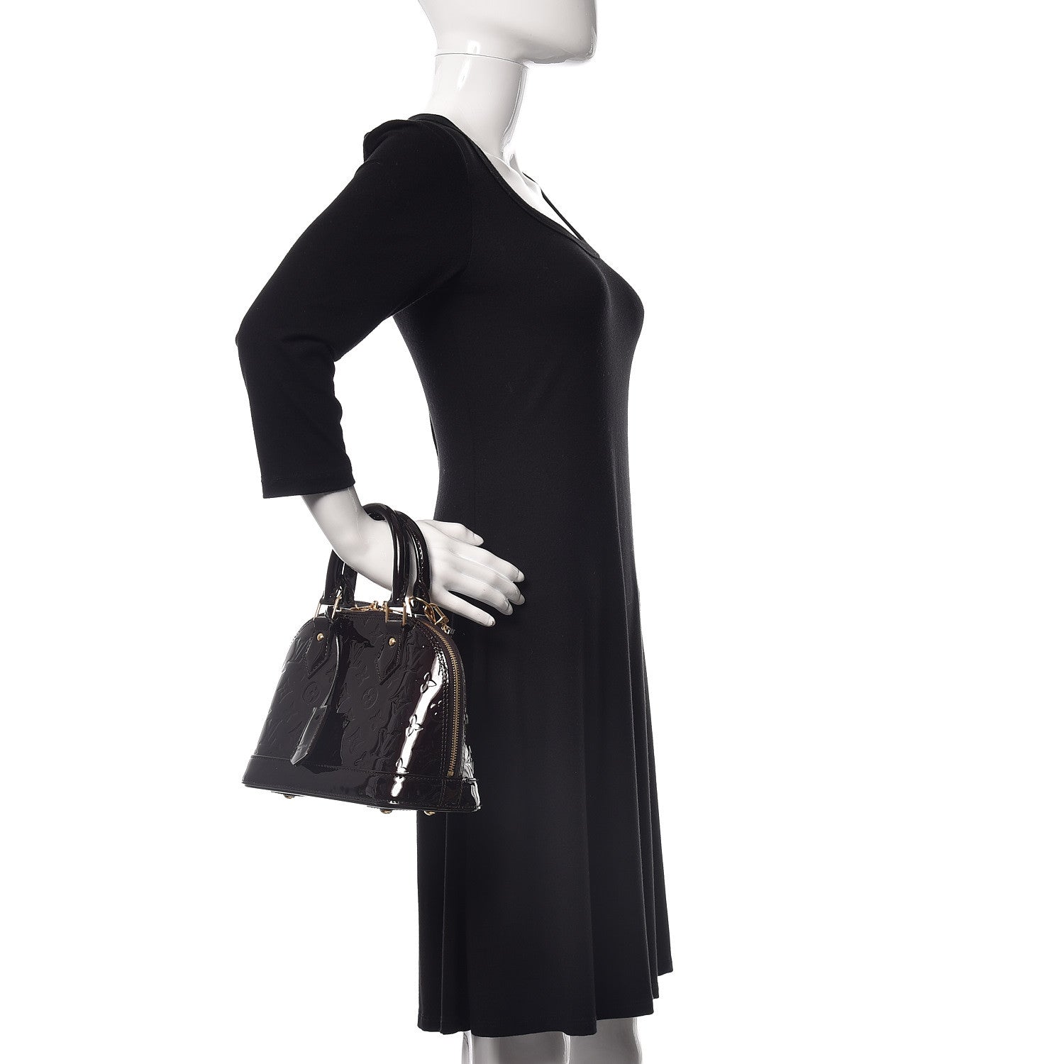 Louis Vuitton Vernis Alma BB Amarante 3 of 10