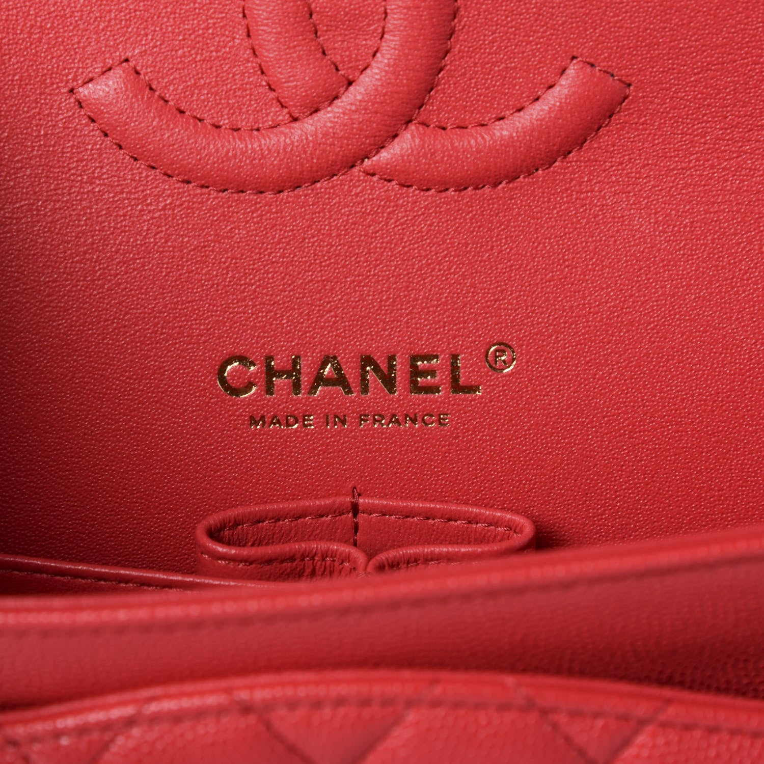 Chanel Caviar Quilted Medium Double Flap Red 8 of 11