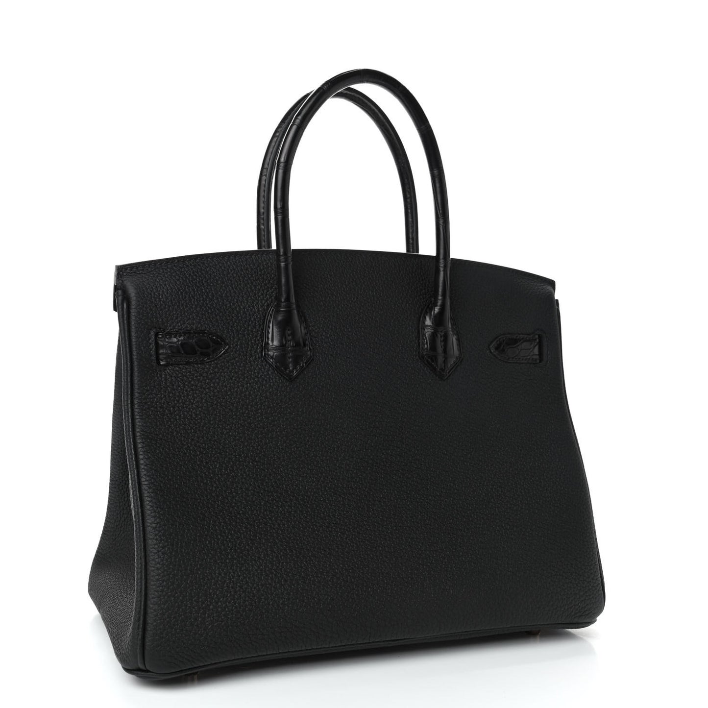 Togo Matte Alligator Birkin Touch 30 Black