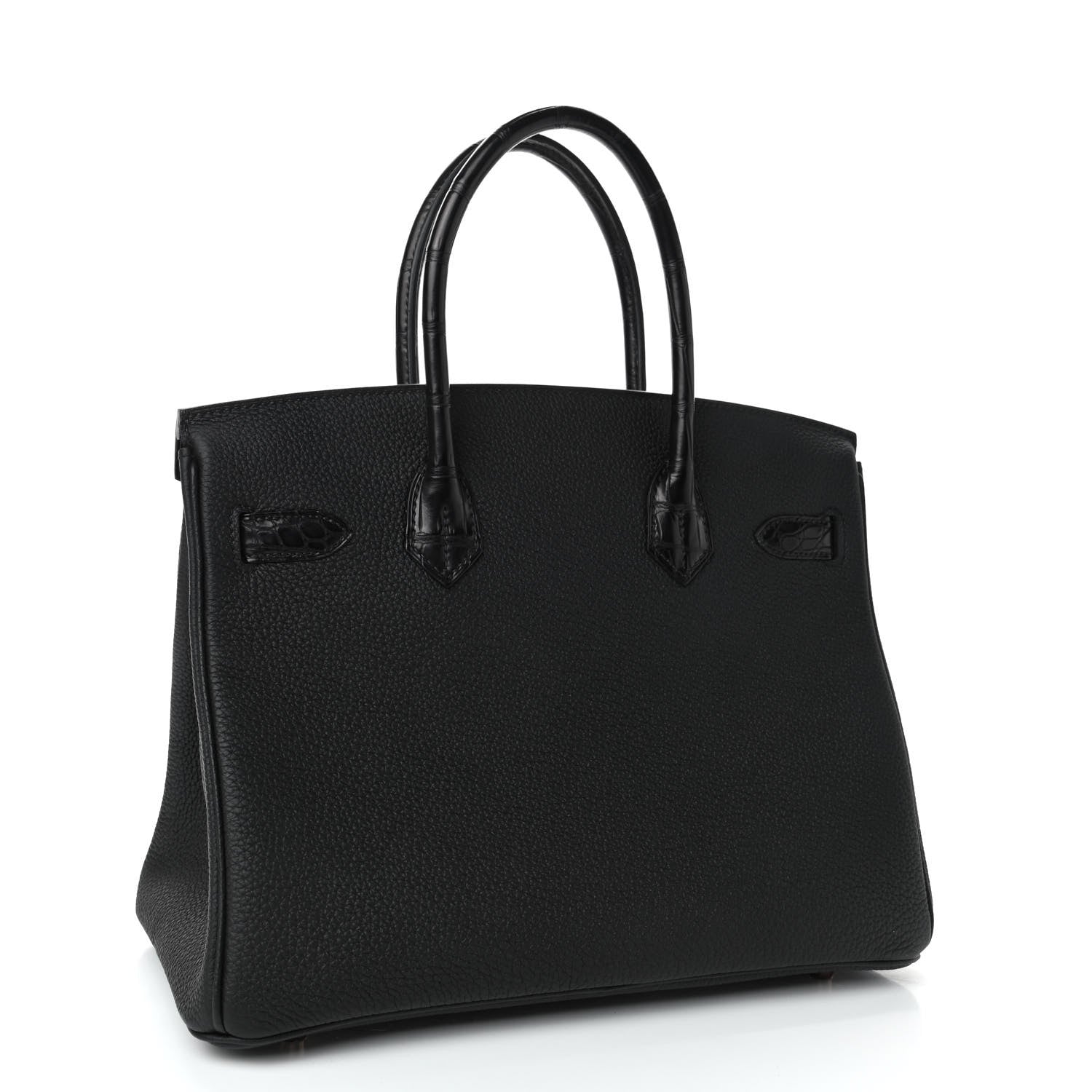 Hermes Togo Matte Alligator Birkin Touch 30 Black 2 of 10