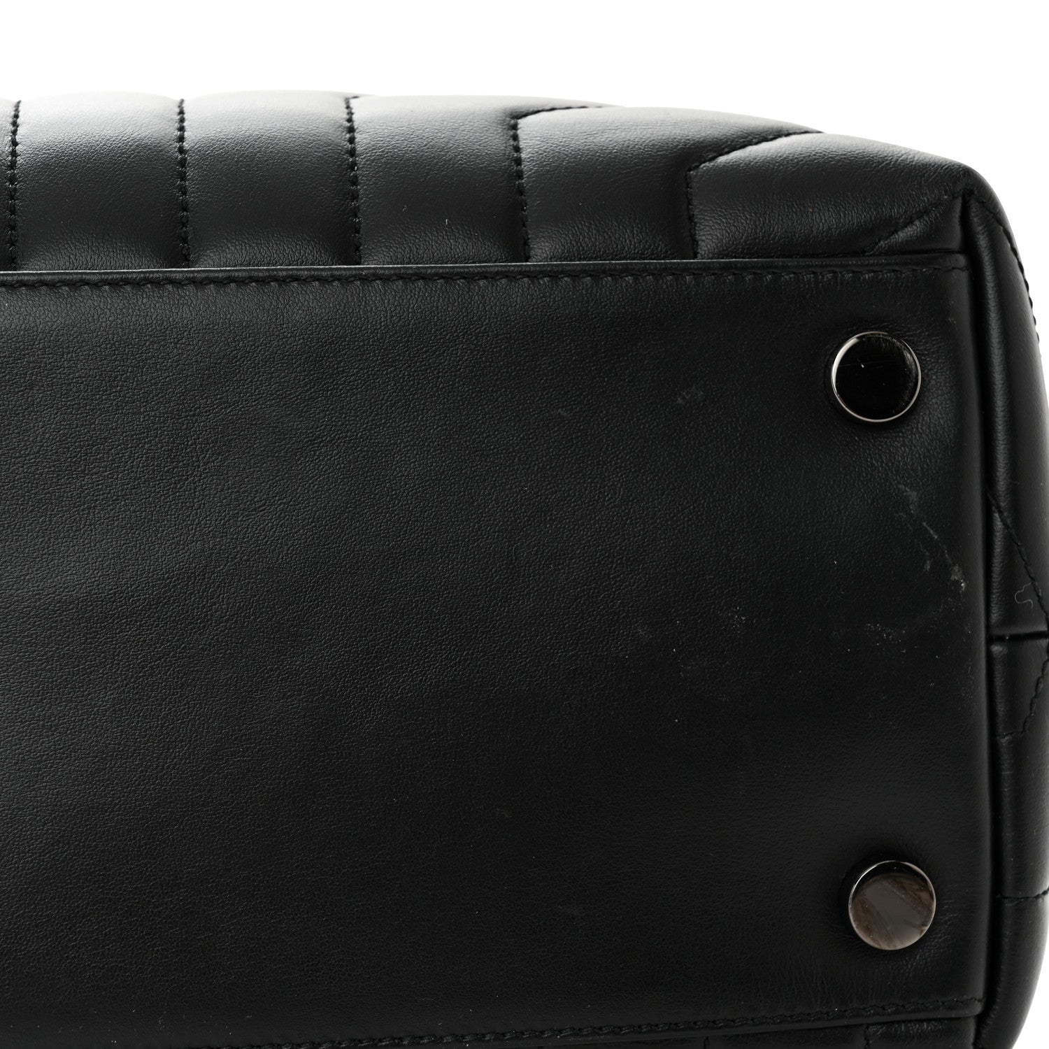 Saint Laurent Calfskin Y Quilted Monogram Monochrome Large Loulou Chain Satchel Black 17 of 21
