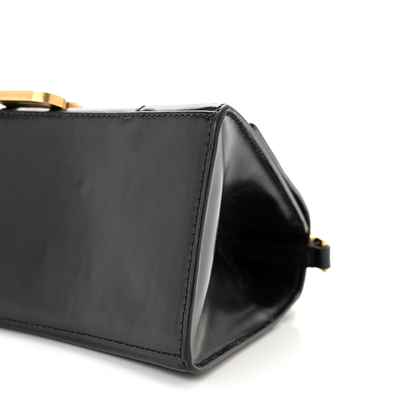 Balenciaga Shiny Box Calfskin Small Hourglass Top Handle Bag Black 9 of 10