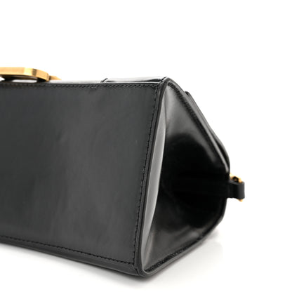 Balenciaga Shiny Box Calfskin Small Hourglass Top Handle Bag Black 9 of 10