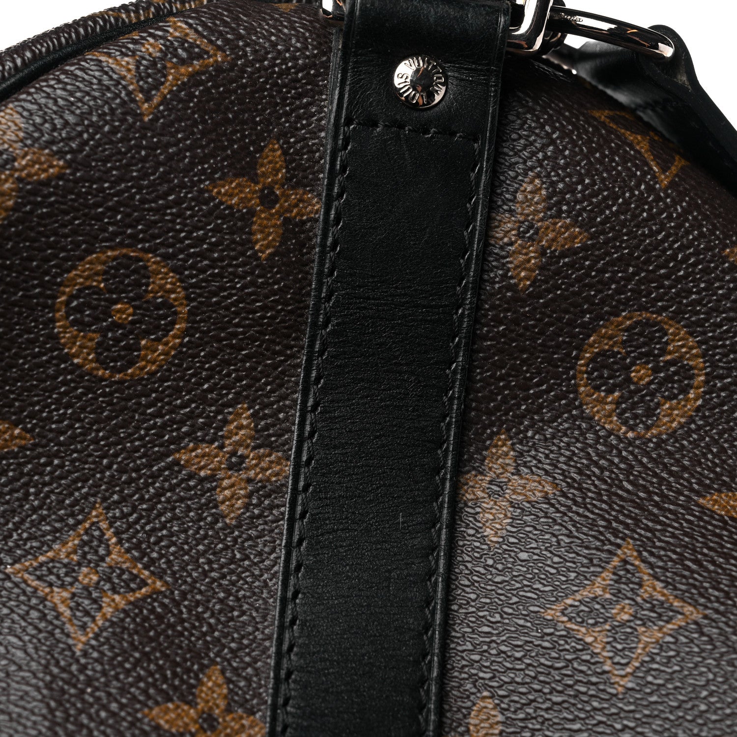 Louis Vuitton Monogram Macassar Keepall Bandouliere 55 16 of 22