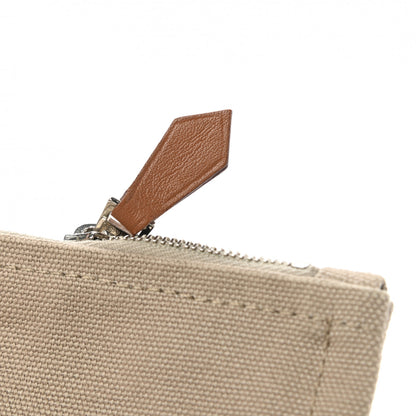 Hermes Toile Flat Yachting Pouch Gris Fonce 9 of 9