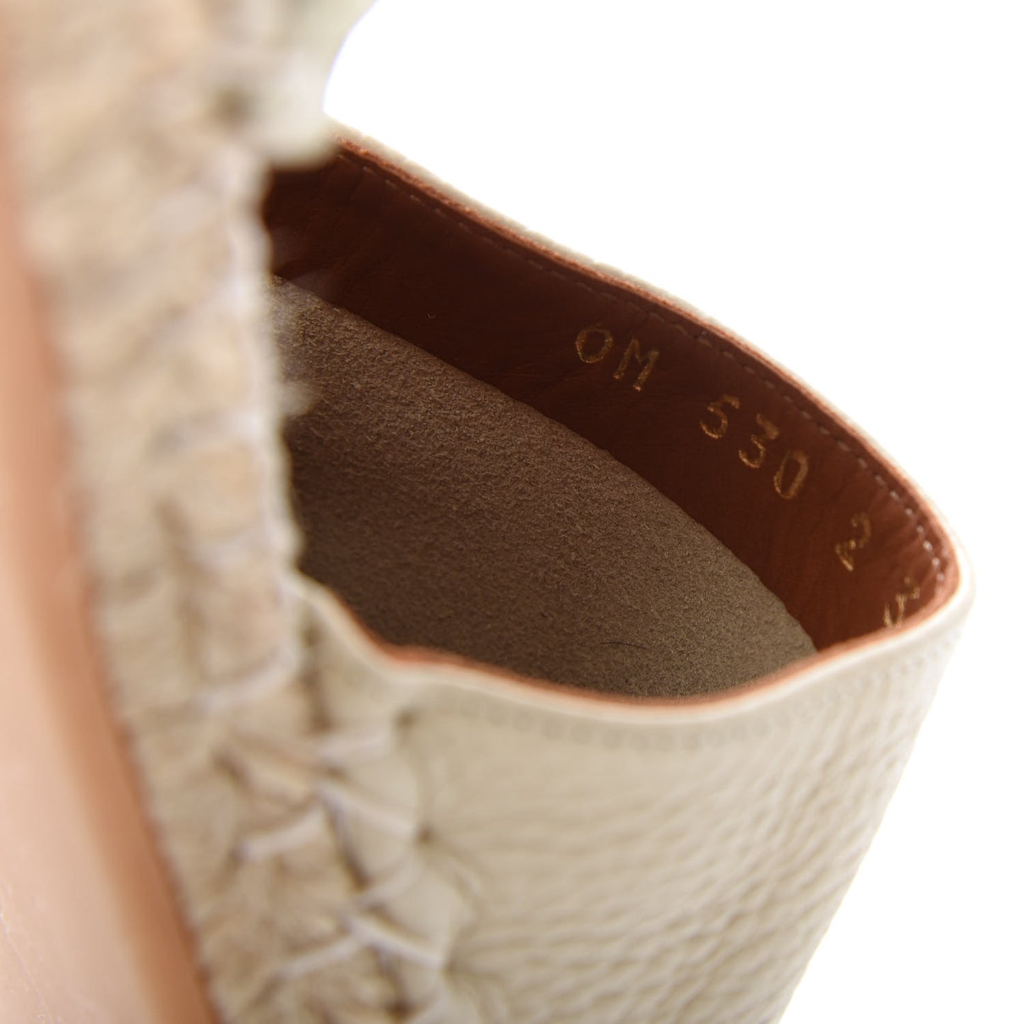 Grained Calfskin Turquoise Rockstud Rolling Ankle Wrap Espadrille 20mm Flats 37 Light Ivory Natural