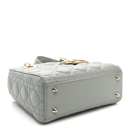Christian Dior Lambskin Cannage Small My ABCDior Lady Dior Grey 4 of 10