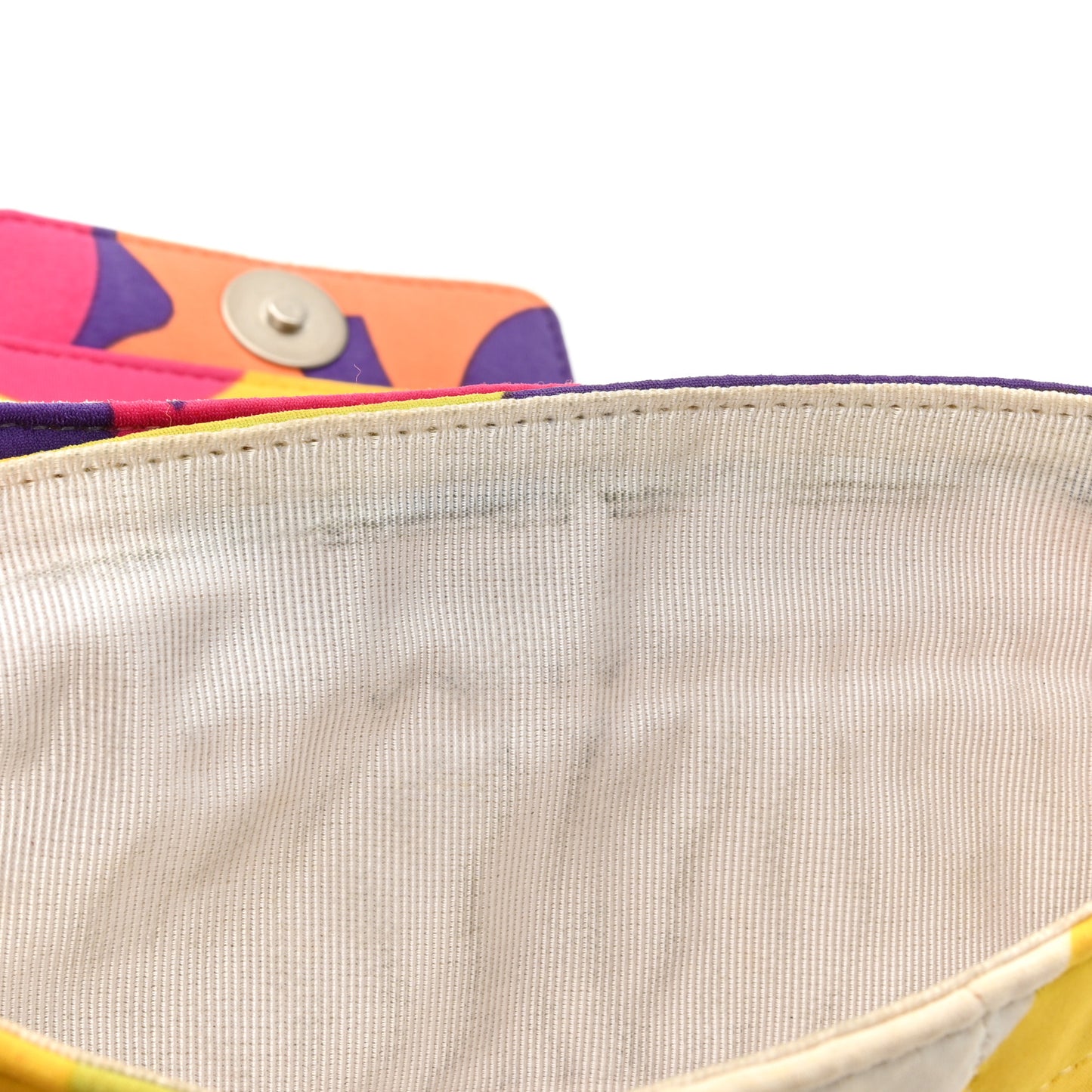 Jersey Square Stitched Keyboard Flap Clutch Multicolor