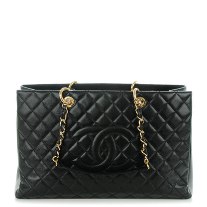 Chanel Caviar Quilted XL Grand Shopping Tote GST Black 1 of 7