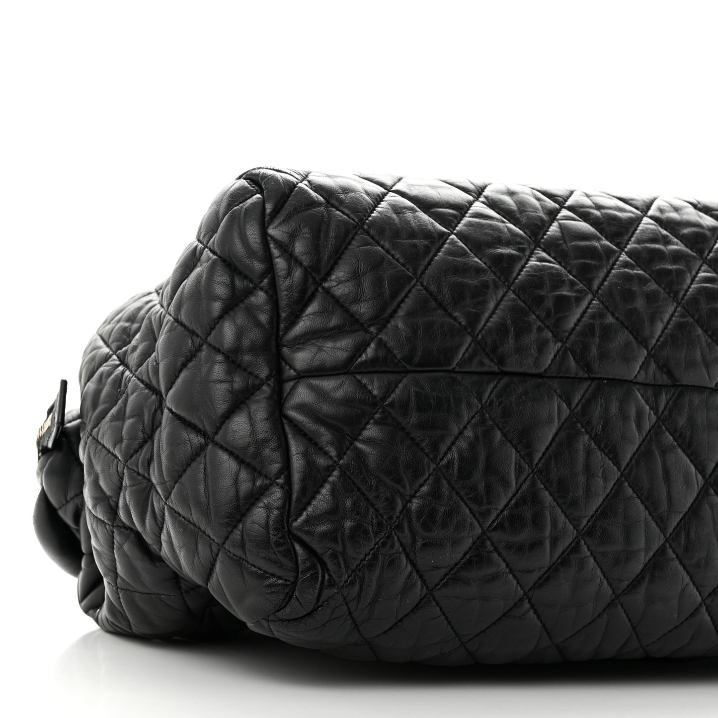 Lambskin Coco Cocoon Bowler Black