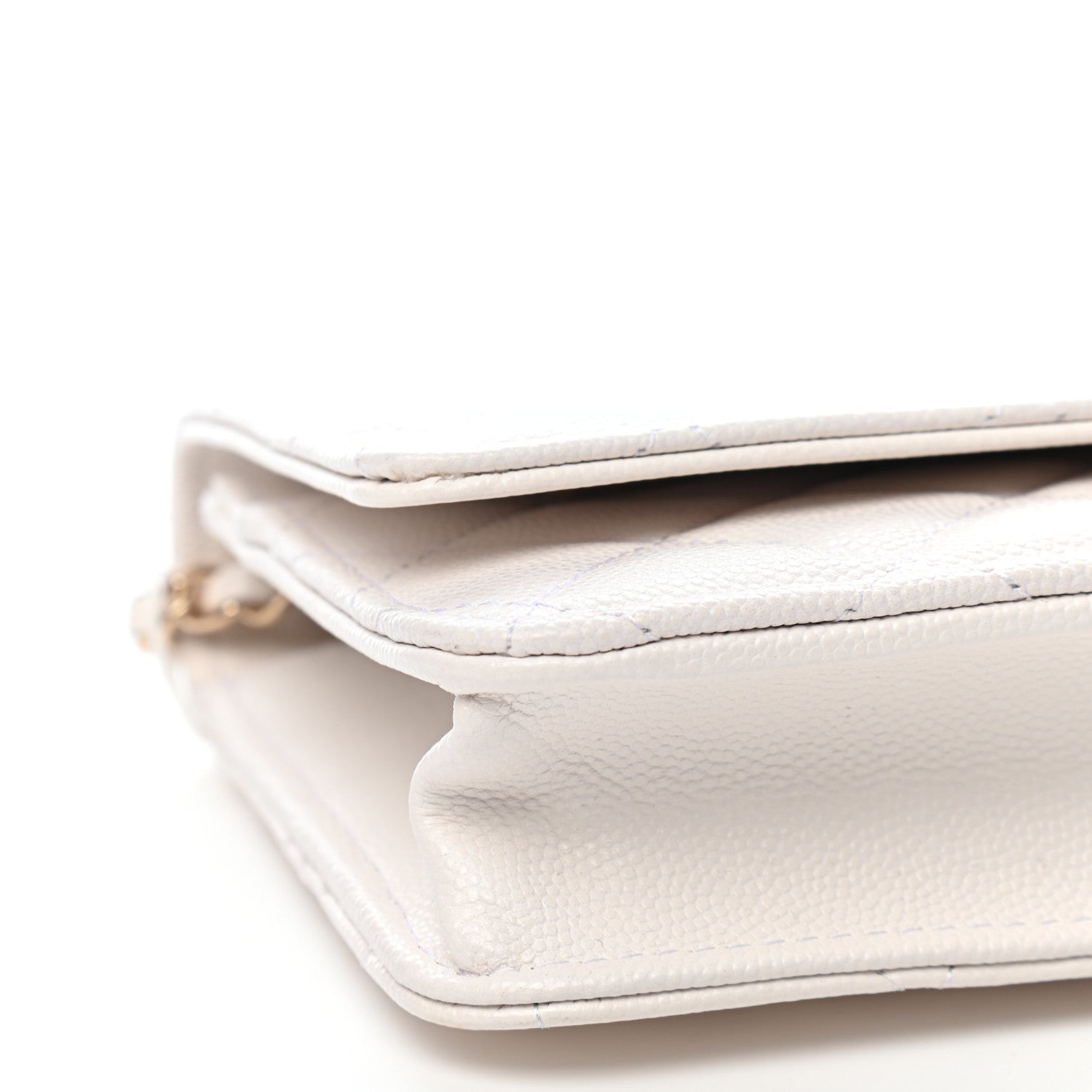 Chanel Caviar Quilted Wallet On Chain WOC White 9 of 10