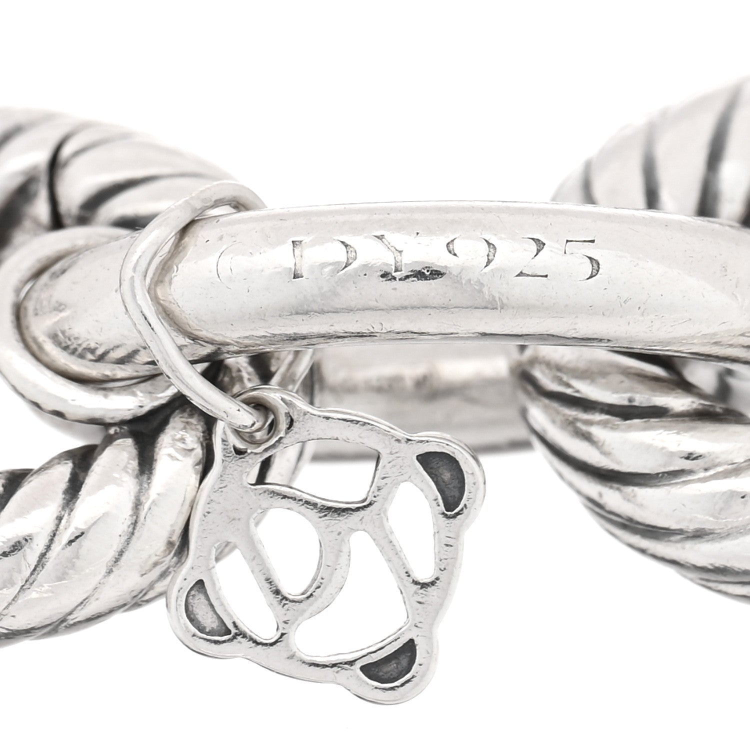 David Yurman Sterling Silver 17mm Extra Large Oval Link Bracelet 3 of 3