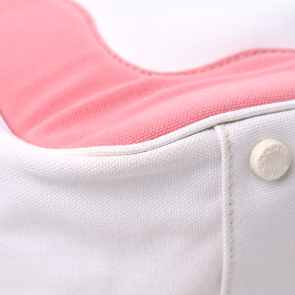 Chanel Canvas CC Handbag Pink White 10 of 14