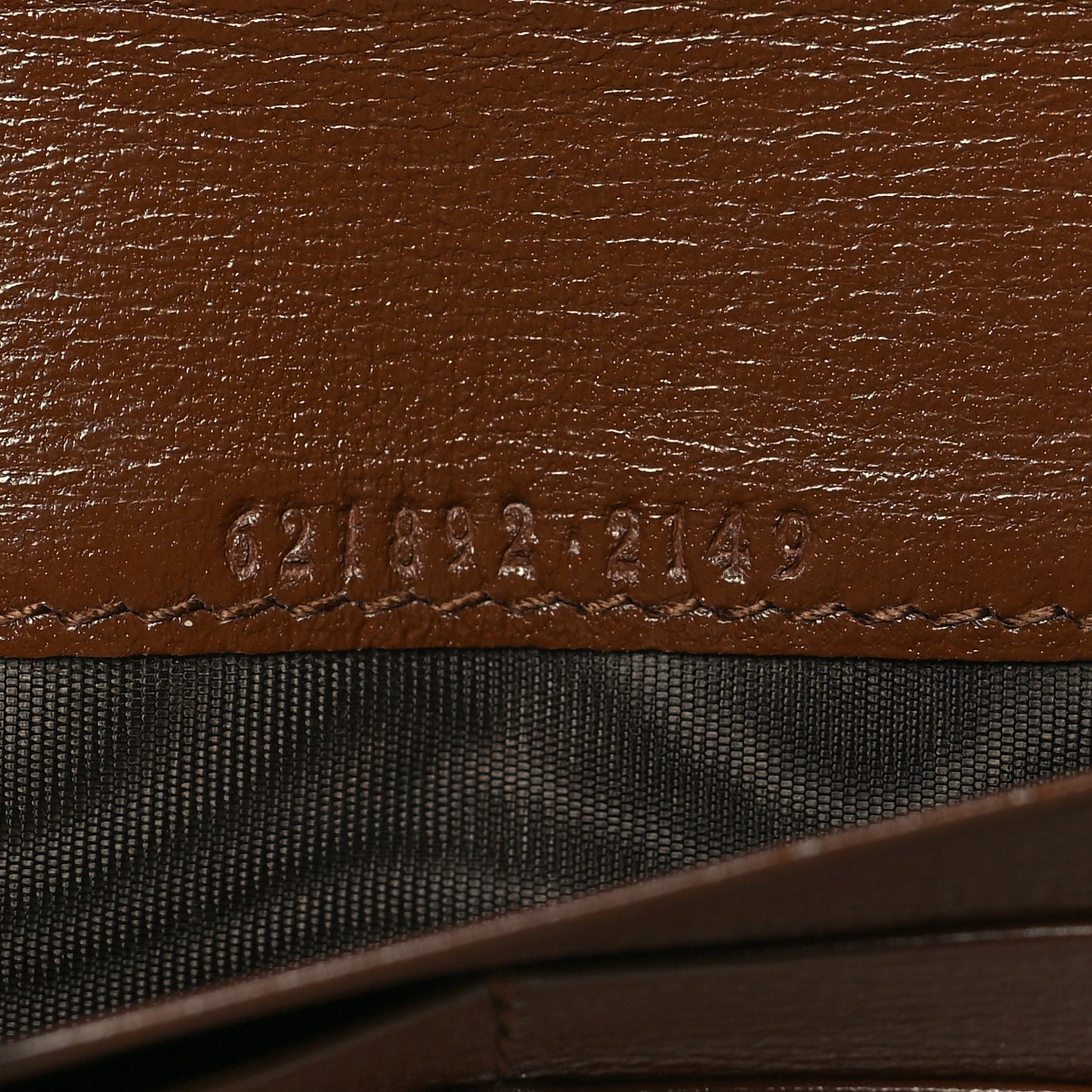 GG Supreme Monogram Azalea Calfskin Horsebit 1955 Wallet On Chain Beige Ebony Brown Sugar