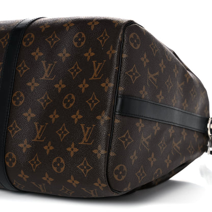 Louis Vuitton Monogram Macassar Keepall Bandouliere 45 9 of 15