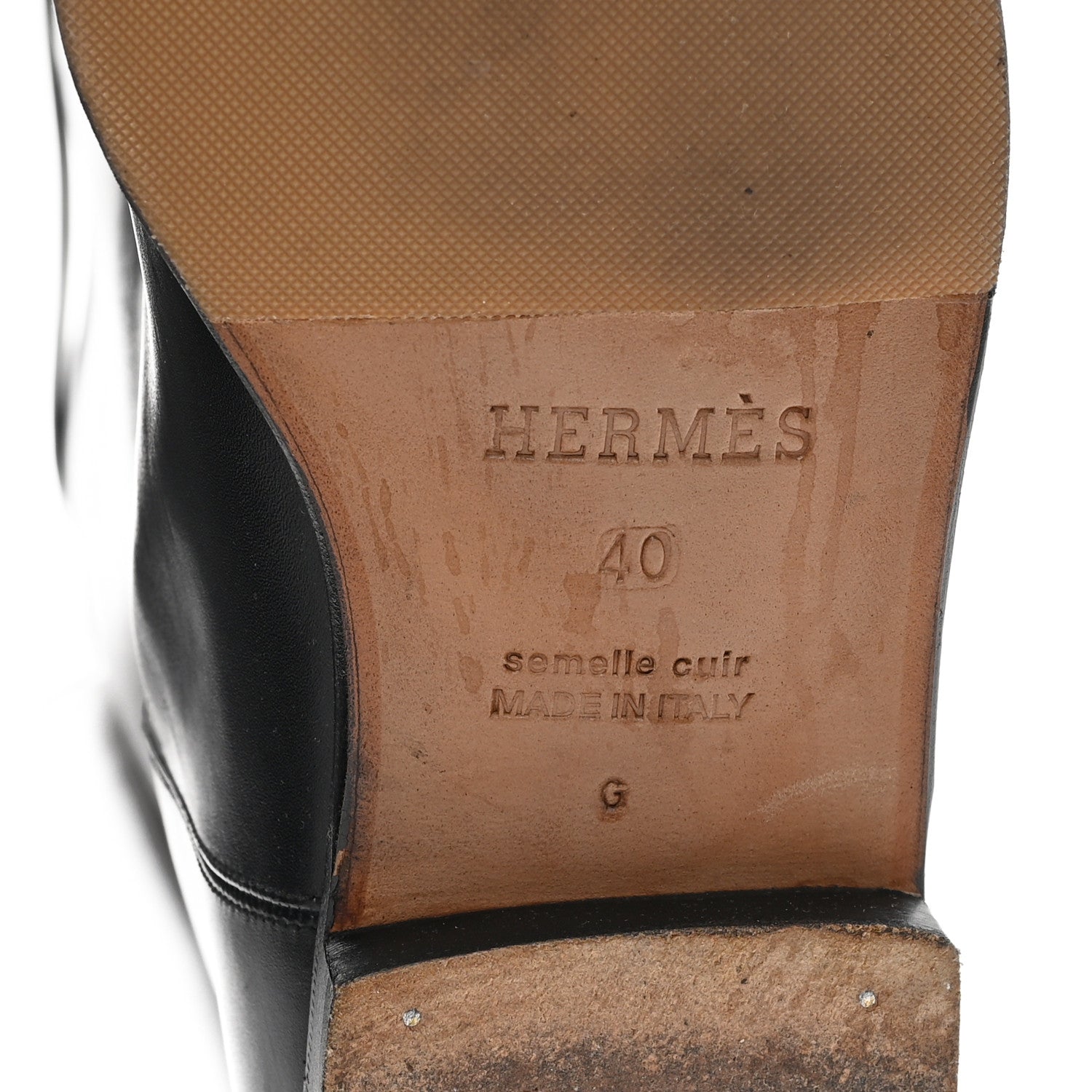 Hermes Box Kelly Jumping Boots 40 Black 6 of 8