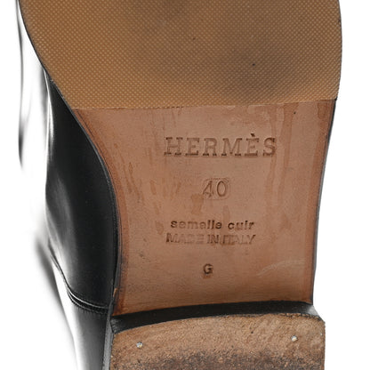 Hermes Box Kelly Jumping Boots 40 Black 6 of 8
