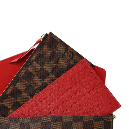 Louis Vuitton Damier Ebene Pochette Felicie Chain Wallet 9 of 12