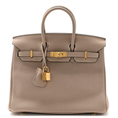 Hermes Togo Birkin 25 Gris Tourterelle 1 of 11
