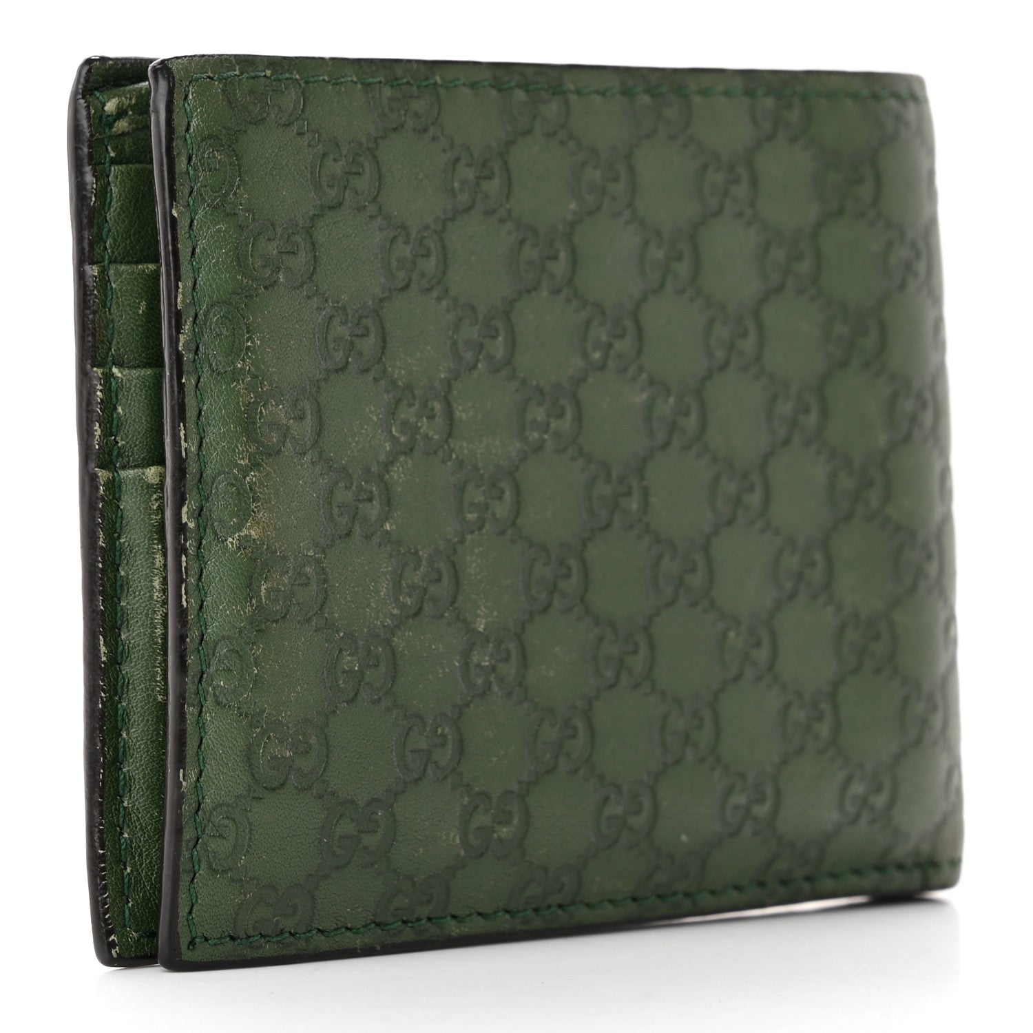 Gucci Microguccissima Bi-Fold Wallet Marsh 3 of 10