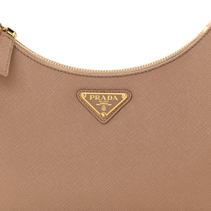 Prada Saffiano Lux Re-Edition Mini Shoulder Bag Cammeo 7 of 10