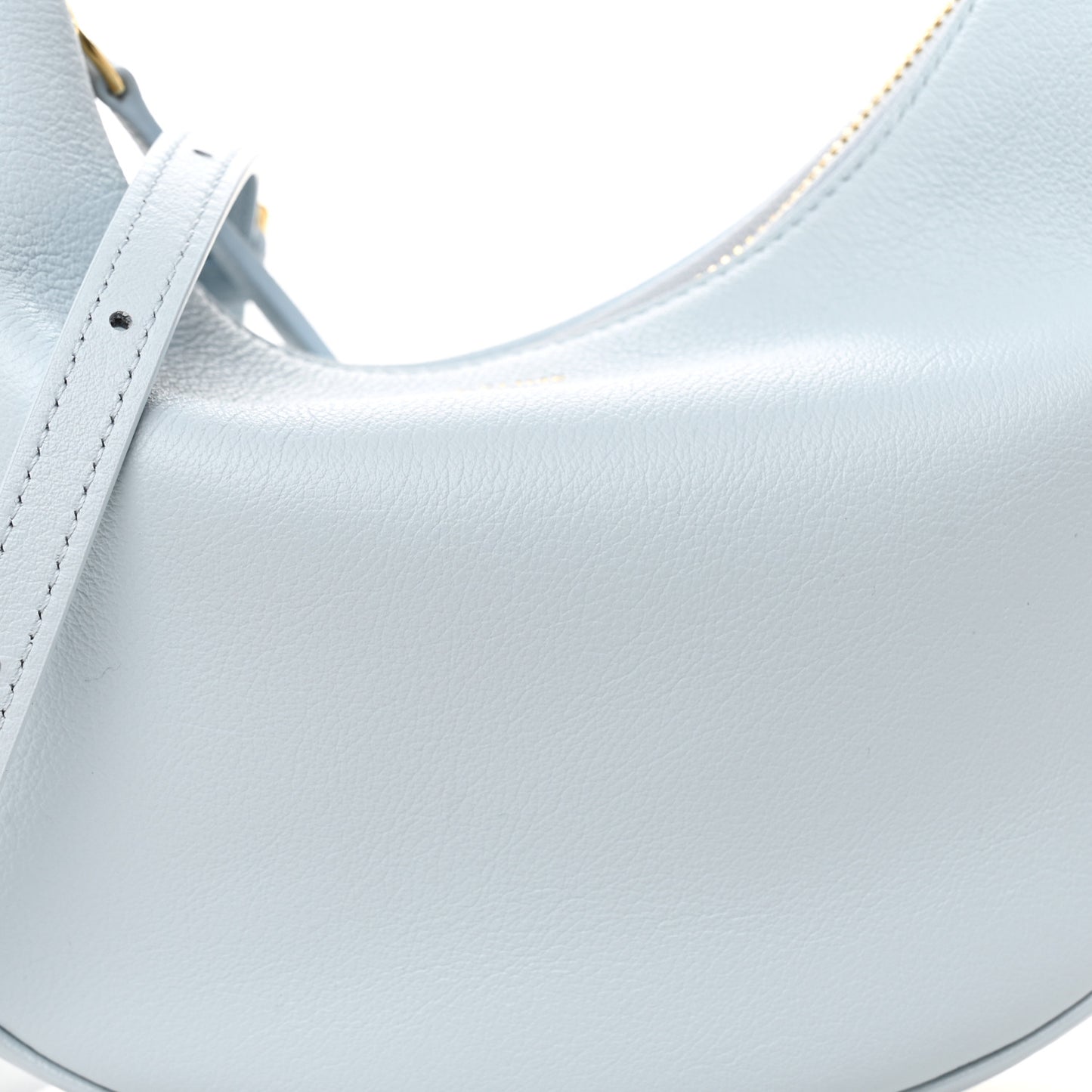 Supple Grained Calfskin Teen Lulu Shoulder Bag Glacier