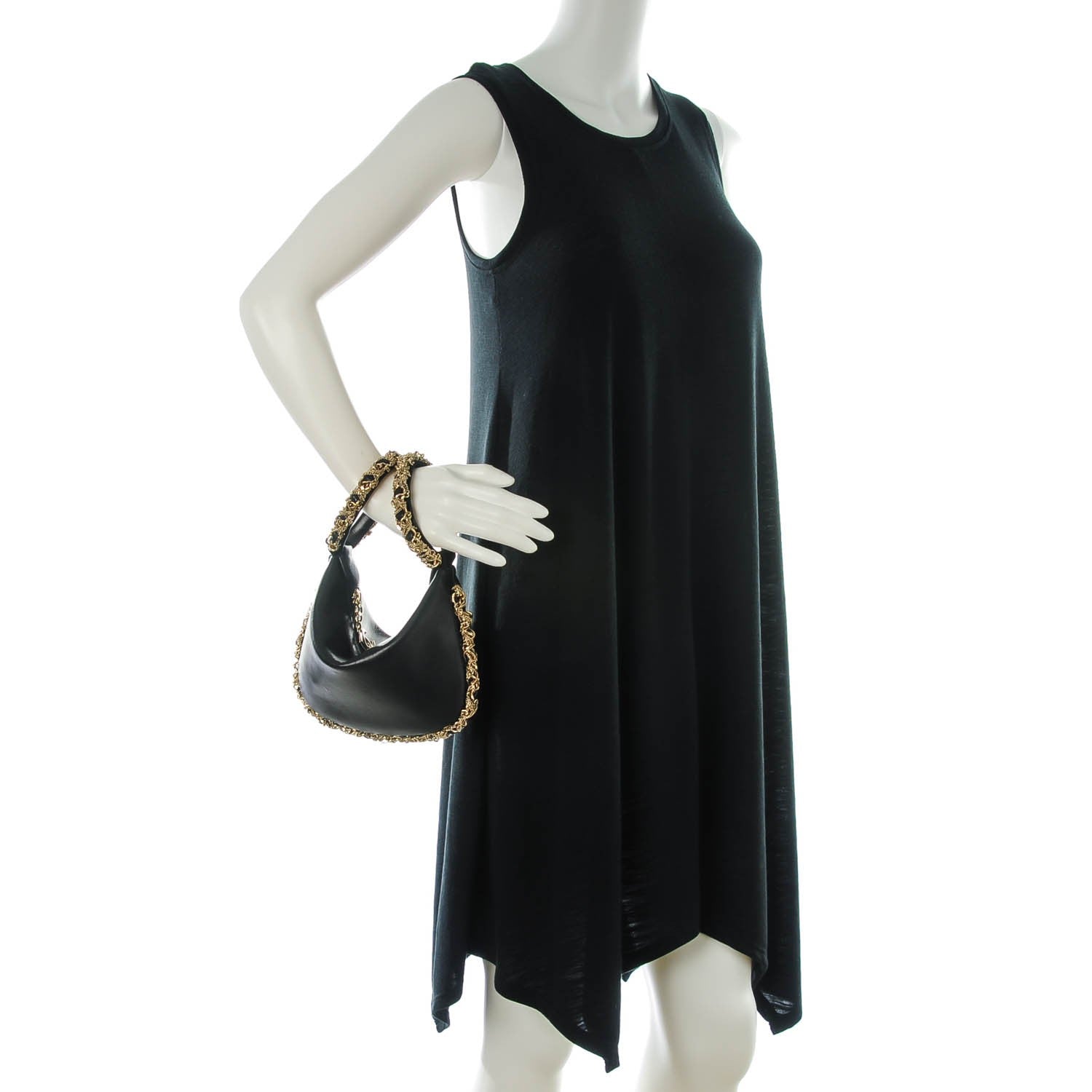 Chanel Lambskin Fortune Cookie Clutch Black 2 of 7