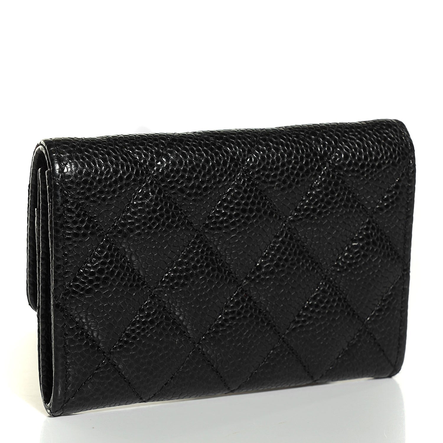Chanel Caviar Quilted Flap Card Holder Black 3 of 8