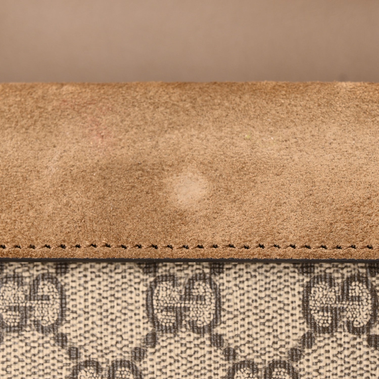 Gucci GG Supreme Monogram Super Mini Dionysus Shoulder Bag Taupe 11 of 13