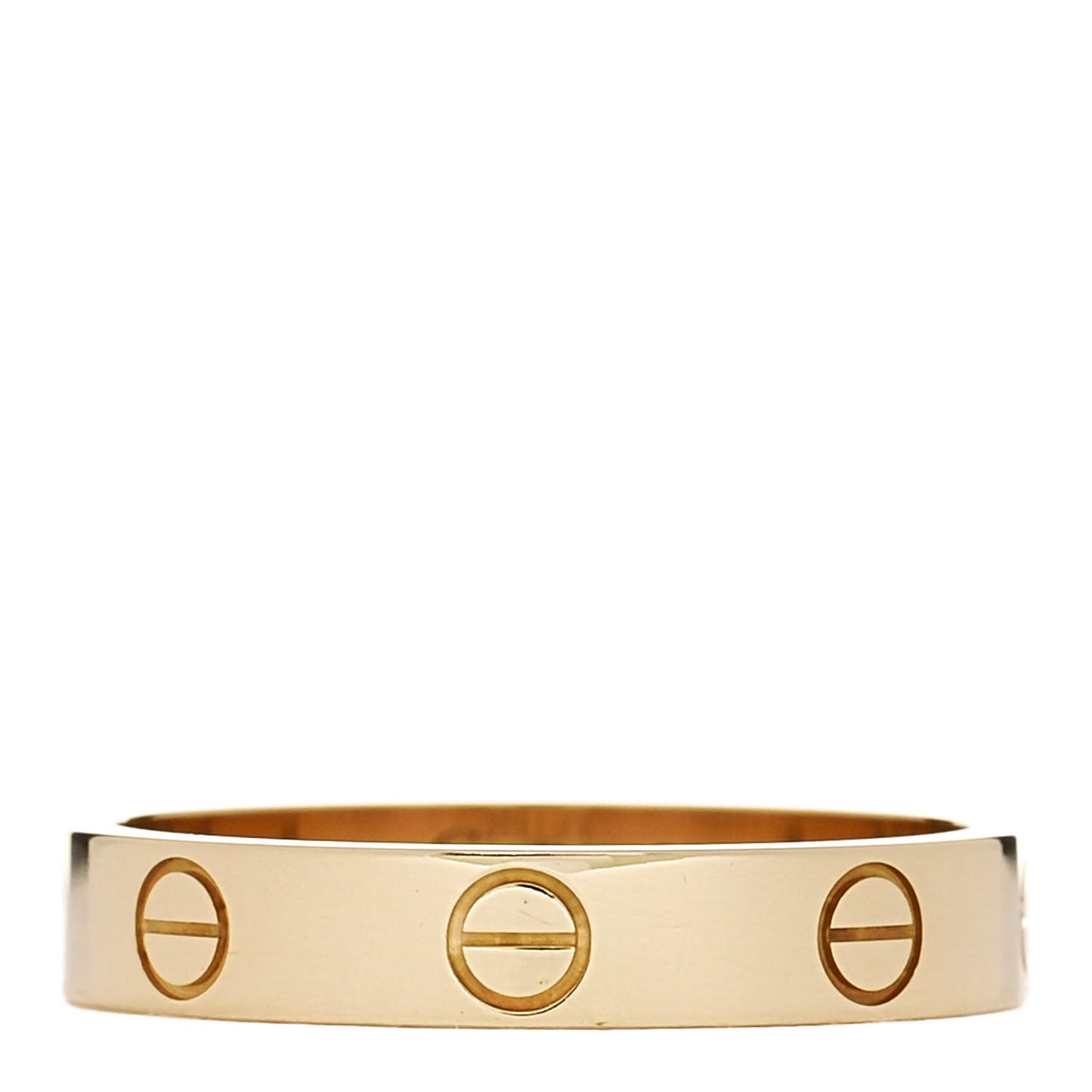 18K Yellow Gold 3.5mm LOVE Wedding Band Ring 55 7.25