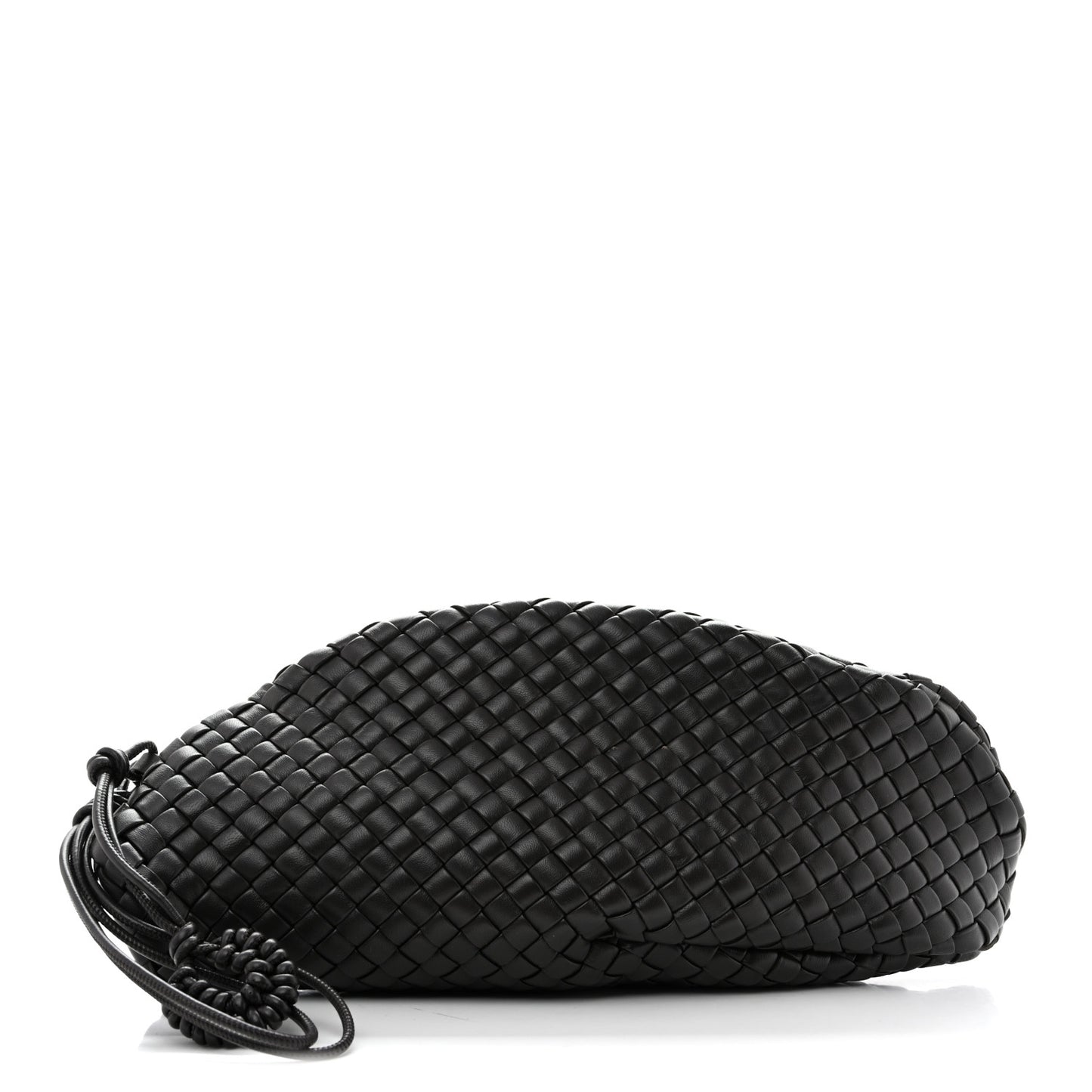 Nappa Intrecciato Padded Vongola Clutch Espresso