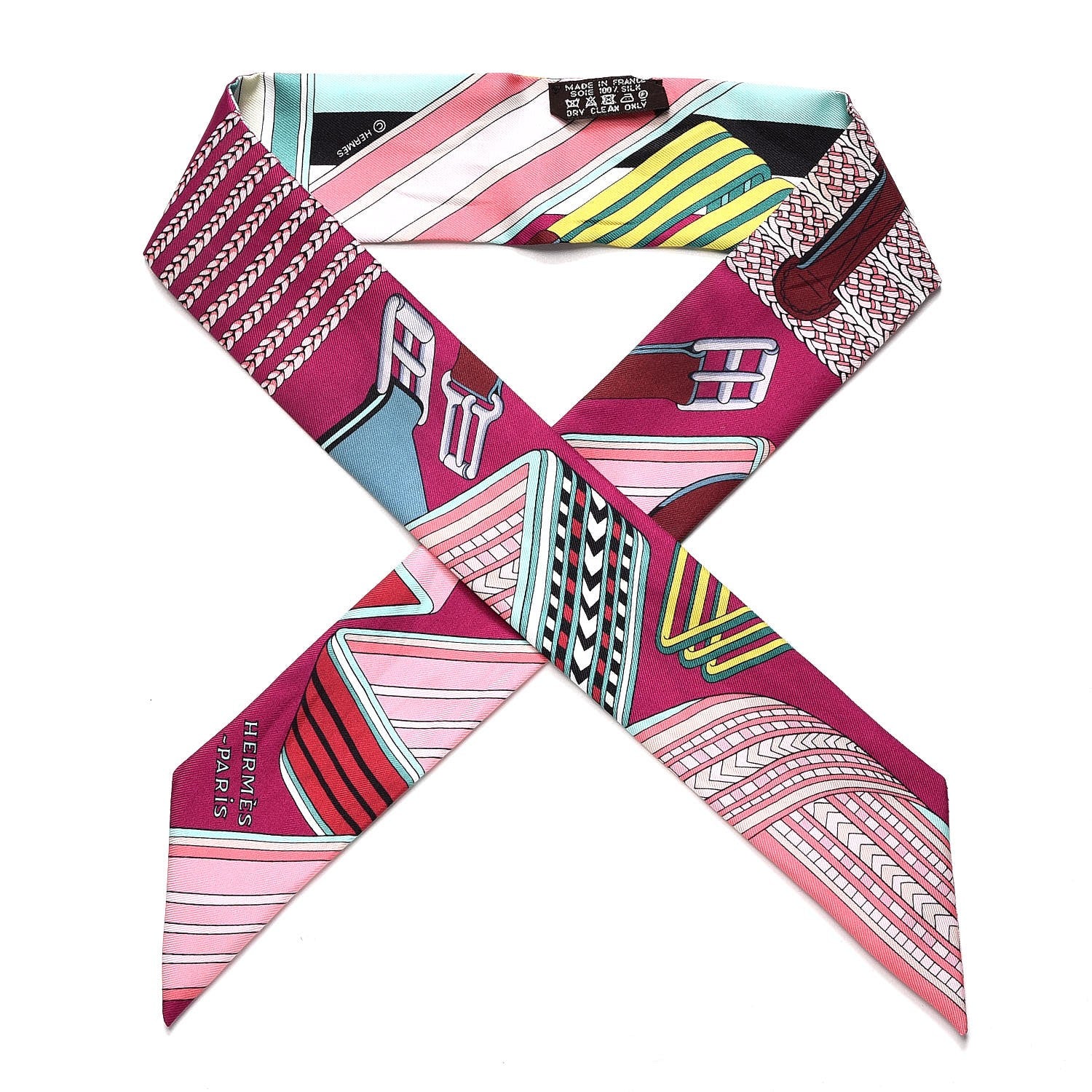 Hermes Silk Sangles En Zigzag Twilly 1 of 5