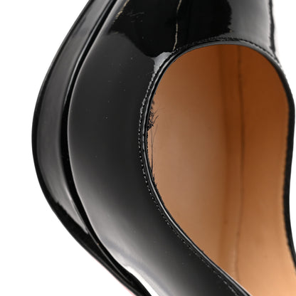 Christian Louboutin Patent Pigalle Plato 120 Pumps 37.5 Black 8 of 8