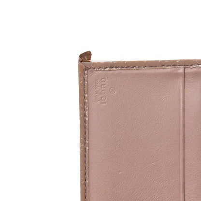 Gucci Patent Microguccissima Nice French Flap Wallet Dark Cipria 6 of 11