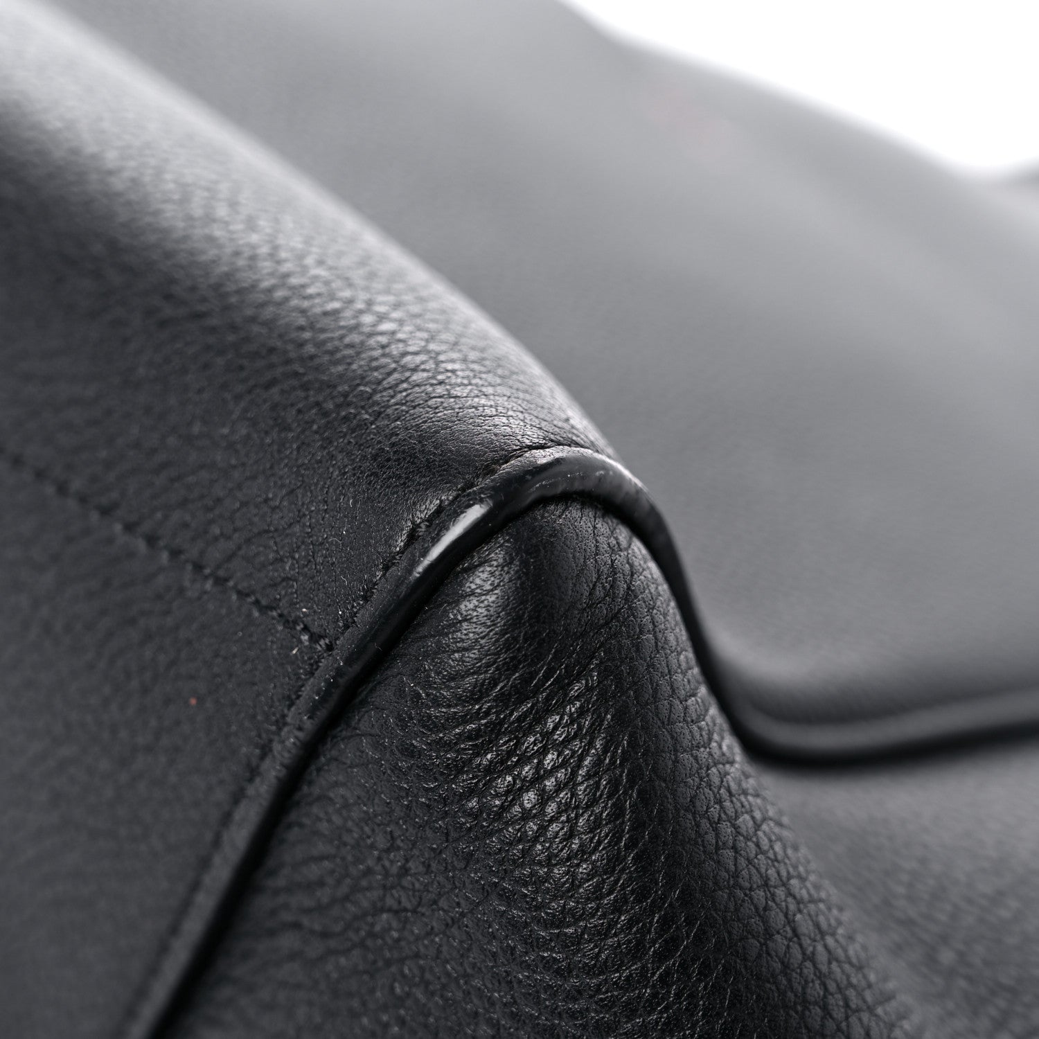 Celine Soft Grained Calfskin Sangle Bucket Bag Black 8 of 15