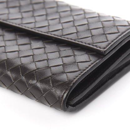 Bottega Veneta Nappa Intrecciato Continental Flap Wallet Ebano 8 of 8